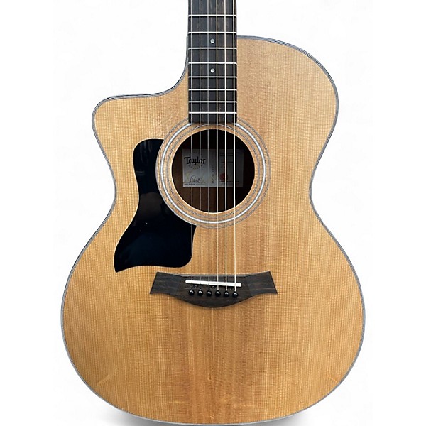 Used Taylor 114CE Left Handed Natural Acoustic Electric Guitar