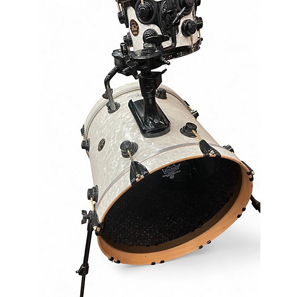 Used DW 2 Piece BOP Pearl White Drum Kit