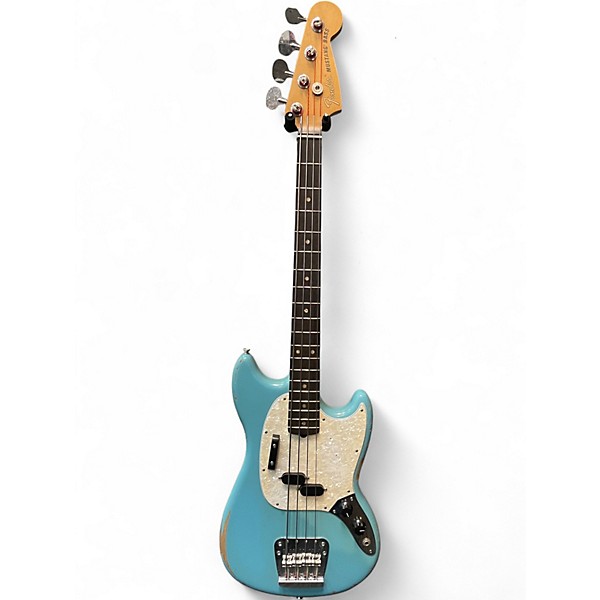 Used Fender JUSTIN MENDEL JOHNSON Daphne Blue Electric Bass Guitar