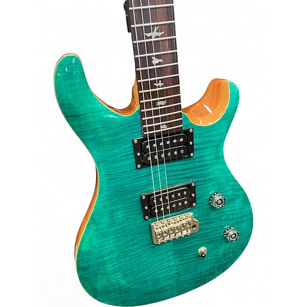 Used PRS SE24 Turquoise Solid Body Electric Guitar