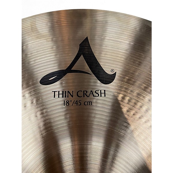 Used Zildjian 18in A Series Thin Crash Cymbal