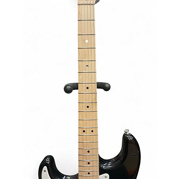 Used 2025 Squier Sonic strat Left Handed Black Solid Body Electric Guitar