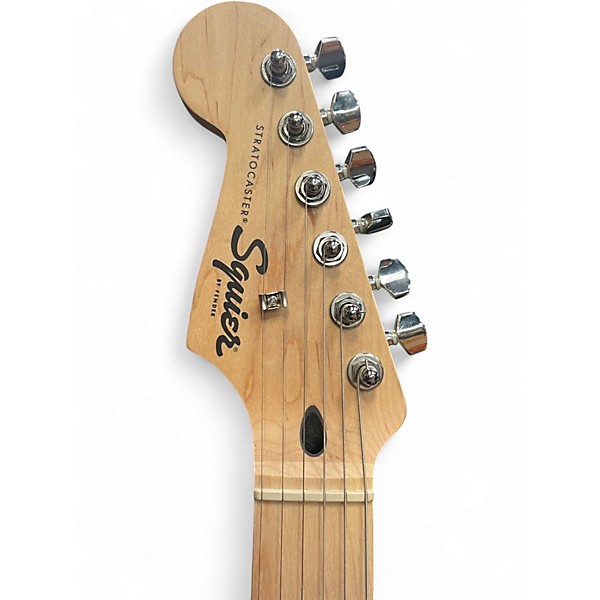 Used 2025 Squier Sonic strat Left Handed Black Solid Body Electric Guitar