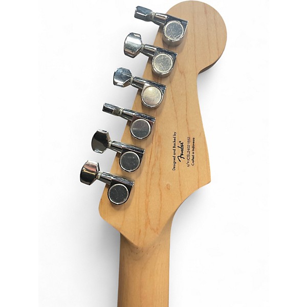 Used 2025 Squier Sonic strat Left Handed Black Solid Body Electric Guitar