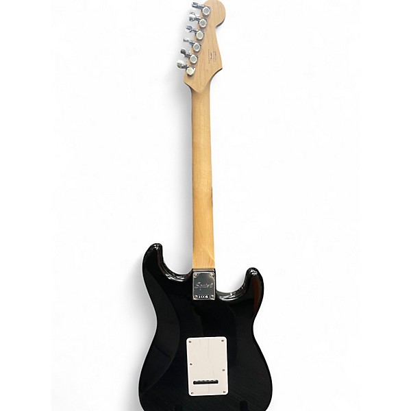 Used 2025 Squier Sonic strat Left Handed Black Solid Body Electric Guitar