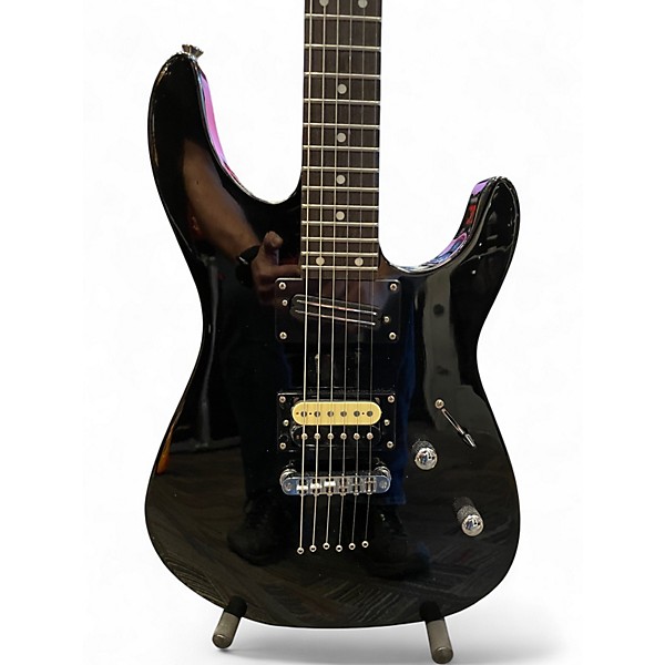 Used Ivy J Style Black Solid Body Electric Guitar