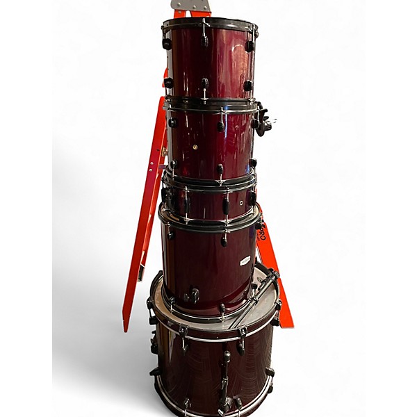 Used Pearl 2 Piece Forum wine red Drum Kit