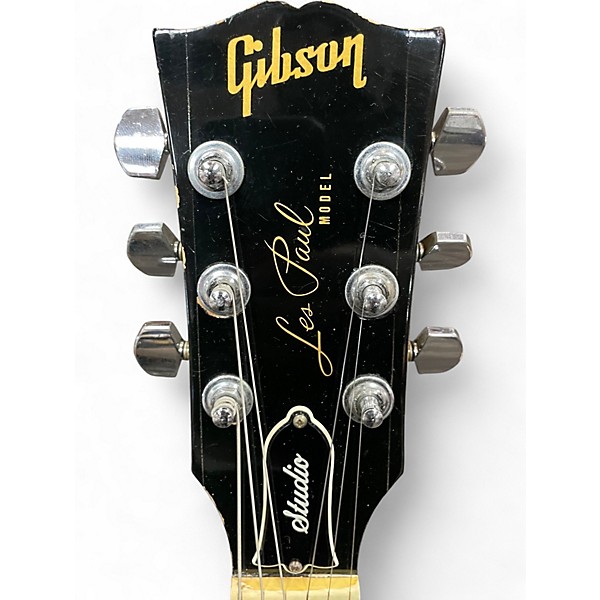 Vintage 1987 Gibson Les Paul Studio Ebony Solid Body Electric Guitar