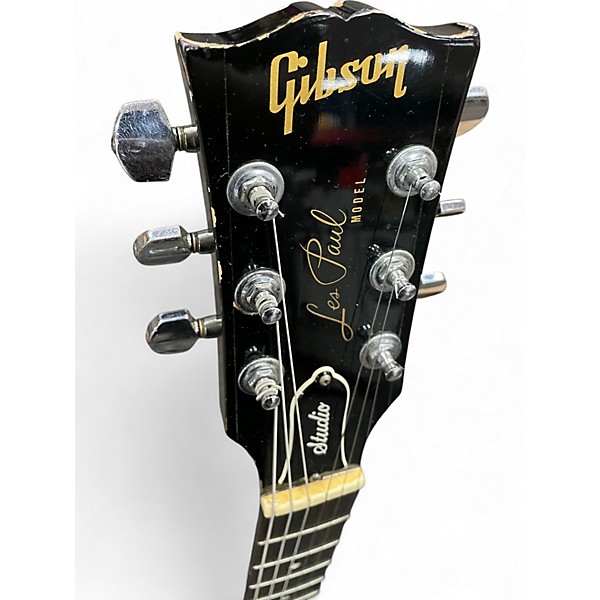 Vintage 1987 Gibson Les Paul Studio Ebony Solid Body Electric Guitar