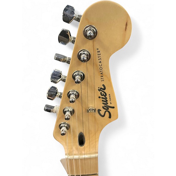 Used Squier Stratocaster HSS Black Solid Body Electric Guitar