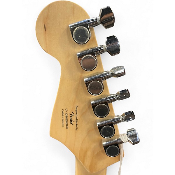 Used Squier Stratocaster HSS Black Solid Body Electric Guitar