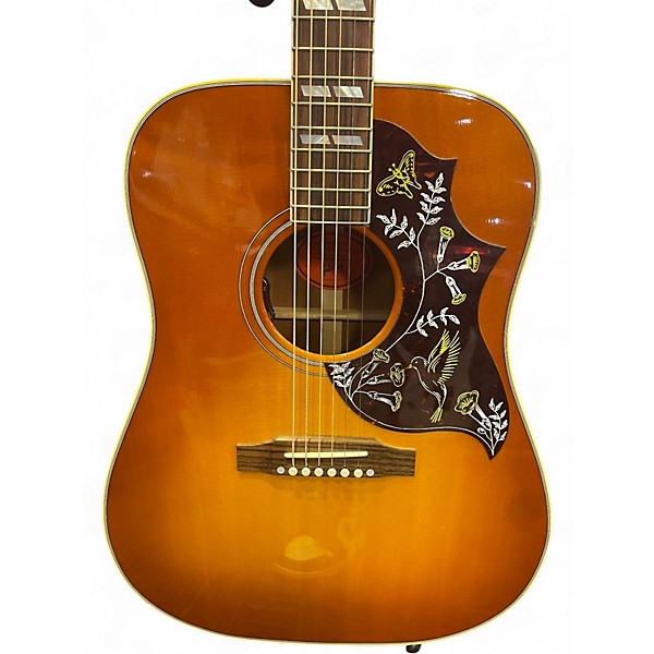 Used 2025 Gibson Hummingbird 2 Tone Sunburst Acoustic Electric Guitar