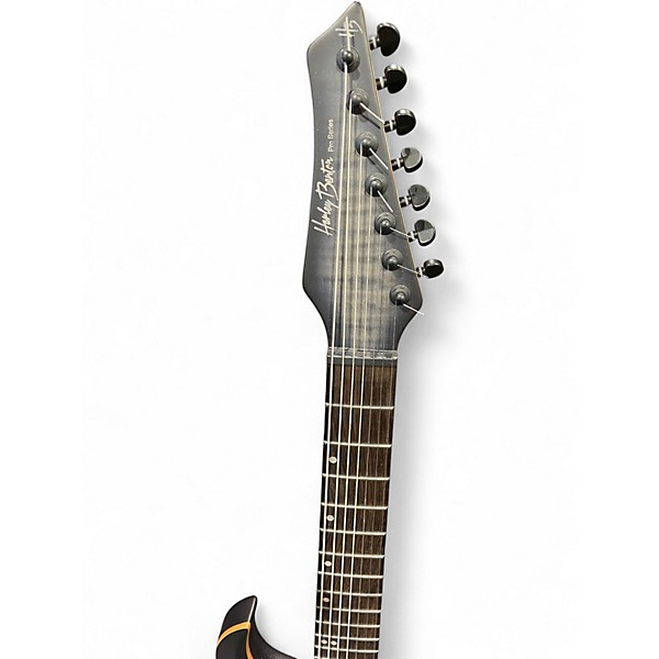 Used Harley Benton Amarok 7 BKNT Black Natural Flame Burst Solid Body Electric Guitar