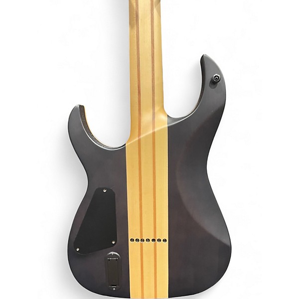 Used Harley Benton Amarok 7 BKNT Black Natural Flame Burst Solid Body Electric Guitar