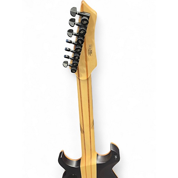 Used Harley Benton Amarok 7 BKNT Black Natural Flame Burst Solid Body Electric Guitar