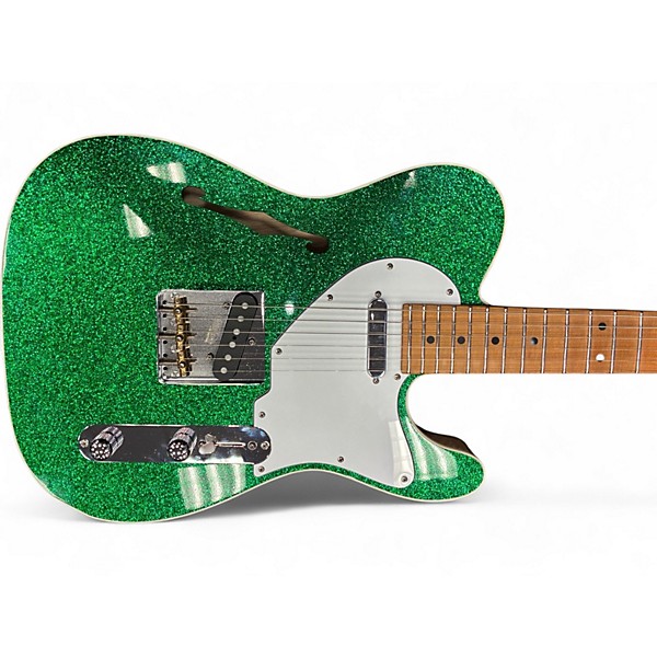 Used Suhr CUSTOM CLASSIC T EDDIE'S EXCLUSIVE GREEN SPARKLE Solid Body Electric Guitar