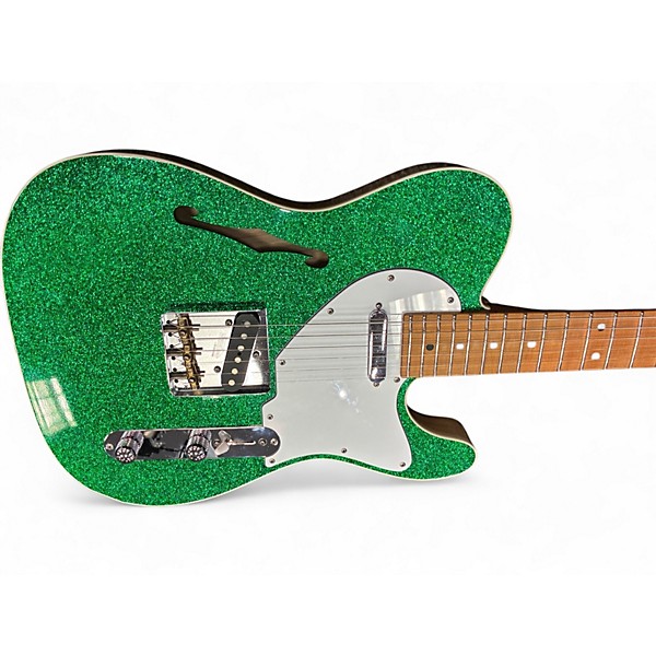 Used Suhr CUSTOM CLASSIC T EDDIE'S EXCLUSIVE GREEN SPARKLE Solid Body Electric Guitar