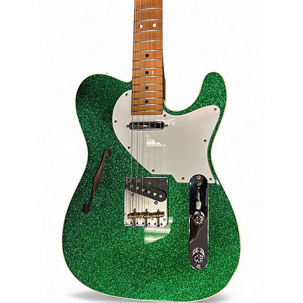 Used Suhr CUSTOM CLASSIC T EDDIE'S EXCLUSIVE GREEN SPARKLE Solid Body Electric Guitar