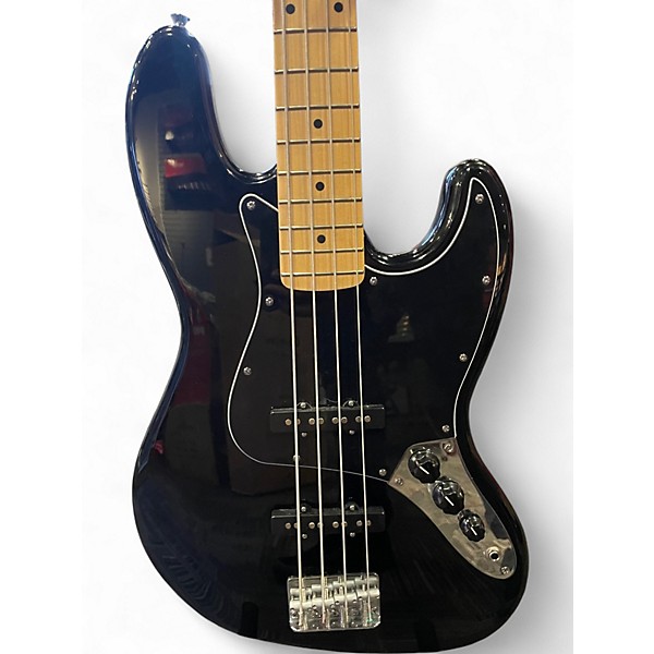Used Fender Standard Jazz Bass Black Electric Bass Guitar