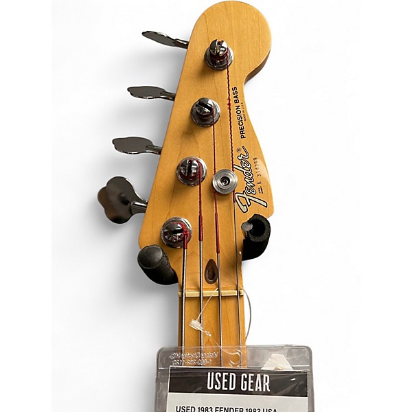Used 1983 Fender 1983 USA PRECISION BASS Black Electric Bass Guitar