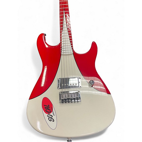 Used Fender So Cal Speed Shop Stratocaster red/white Solid Body Electric Guitar