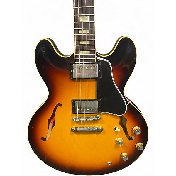 Used Gibson Custom ES 335 3 Color Sunburst Hollow Body Electric Guitar