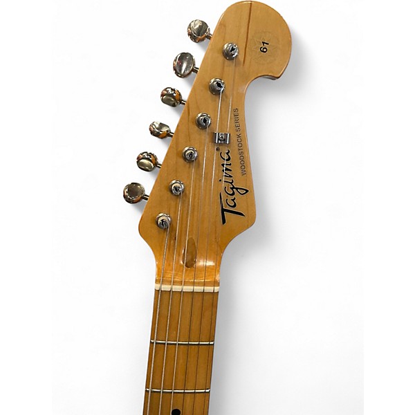 Used Tagima TW61 Candy Tangerine Hollow Body Electric Guitar