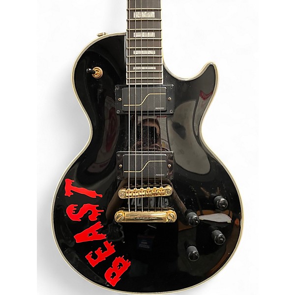 Used Epiphone les paul mkh orgins custom Black Solid Body Electric Guitar