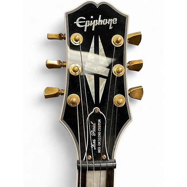 Used Epiphone les paul mkh orgins custom Black Solid Body Electric Guitar