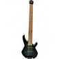 Used Cort Space5 Trans Green Electric Bass Guitar thumbnail