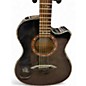 Used Schecter Guitar Research Hellraiser Studio Black Acoustic Electric Guitar