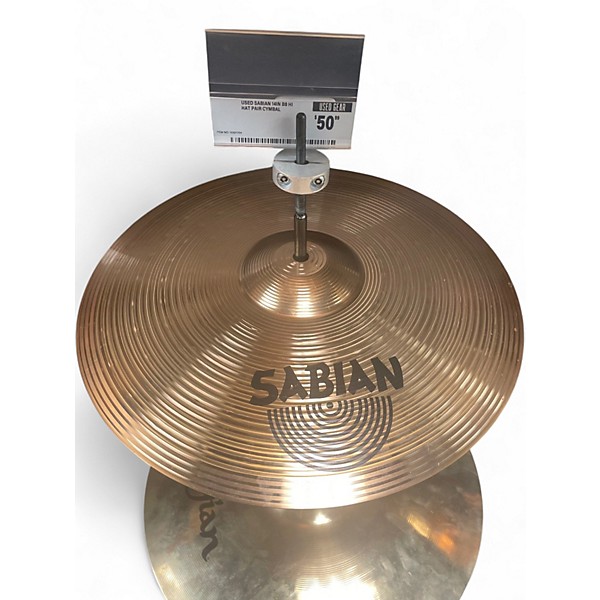 Used SABIAN 14in B8 Hi Hat Pair Cymbal