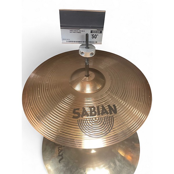 Used SABIAN 14in B8 Hi Hat Pair Cymbal