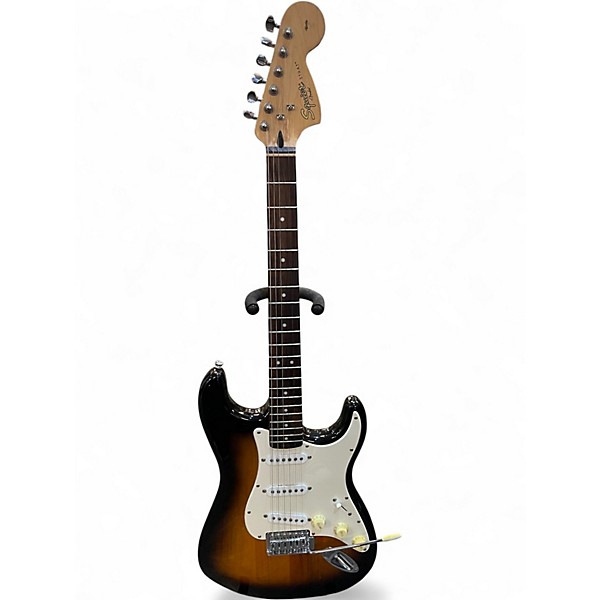 Used Squier Affinity Stratocaster 2 Tone Sunburst Solid Body Electric Guitar