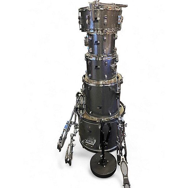 Used Ludwig 5 Piece BACKBEAT BLUE SPARCKLE Drum Kit