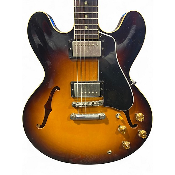 Used Gibson 1973 Reissue ES335 Custom Shop Tobacco Burst Hollow Body Electric Guitar
