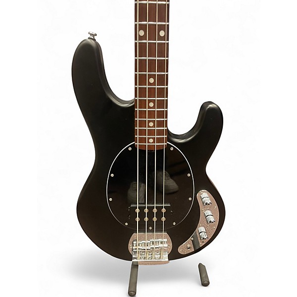 Used Sterling by Music Man S.U.B. StingRay RAY4  Satin Black Electric Bass Guitar