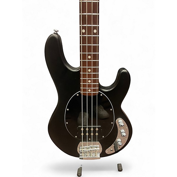 Used Sterling by Music Man S.U.B. StingRay RAY4  Satin Black Electric Bass Guitar