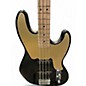 Used Squier Paranormal Jazz Bass 54 Black and Gold Electric Bass Guitar