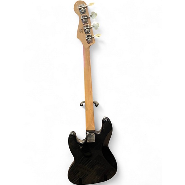 Used Squier Paranormal Jazz Bass 54 Black and Gold Electric Bass Guitar