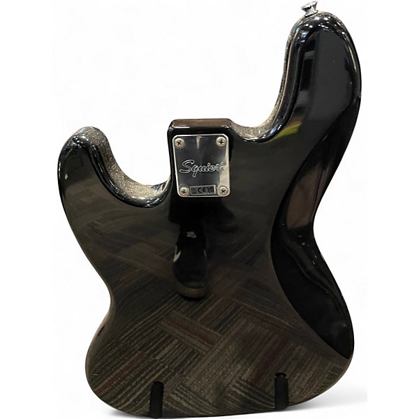 Used Squier Paranormal Jazz Bass 54 Black and Gold Electric Bass Guitar