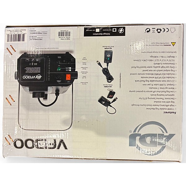 Used Adj VFI300 Fog Machine