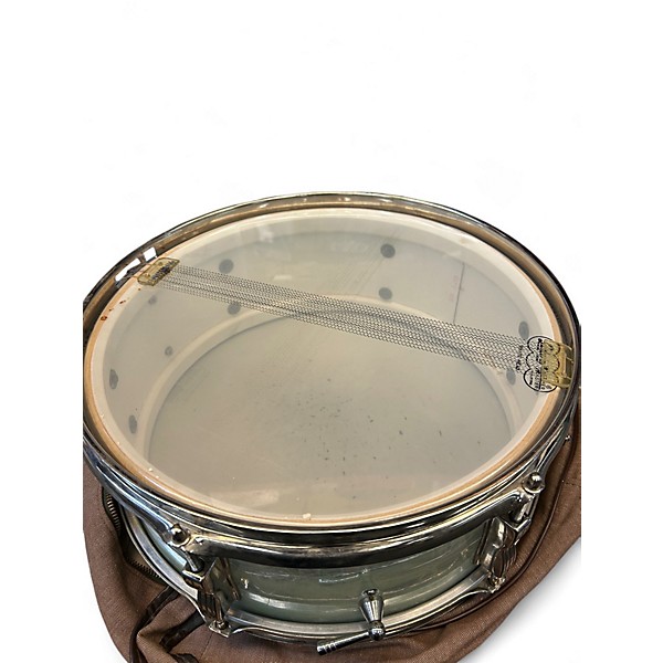 Vintage 1966 Ludwig 14in WHITE MARINE PEARL SNARE Pearl White Drum