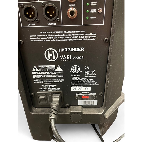 Used Harbinger V2308 Powered Speaker