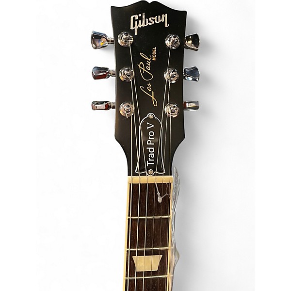 Used Gibson Les Paul Trad Pro V Heritage Cherry Solid Body Electric Guitar