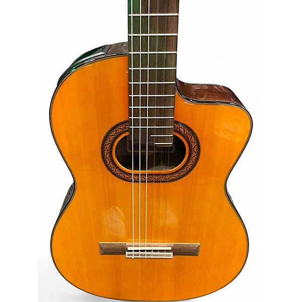 Used Takamine GC6CE Natural Classical Acoustic Electric Guitar