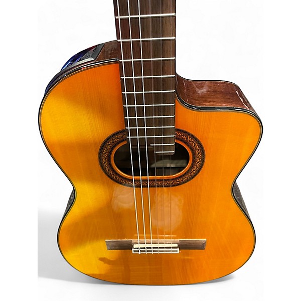 Used Takamine GC6CE Natural Classical Acoustic Electric Guitar