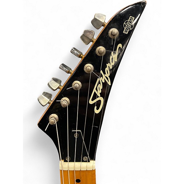 Used Starforce DOUBLECUT Cracked Blue Solid Body Electric Guitar