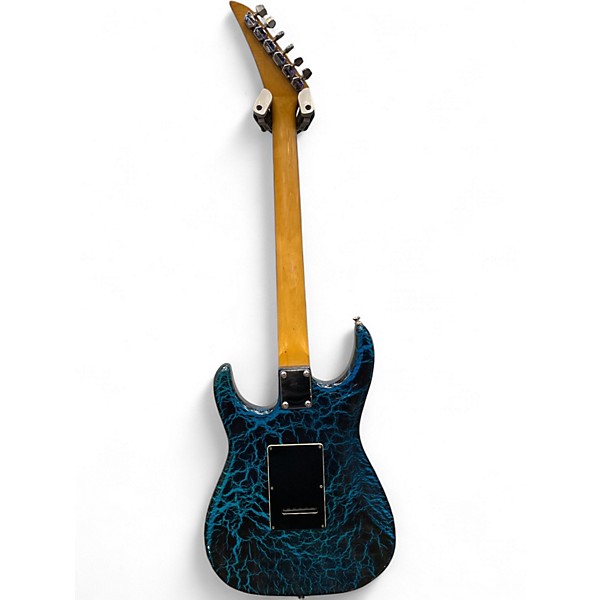 Used Starforce DOUBLECUT Cracked Blue Solid Body Electric Guitar