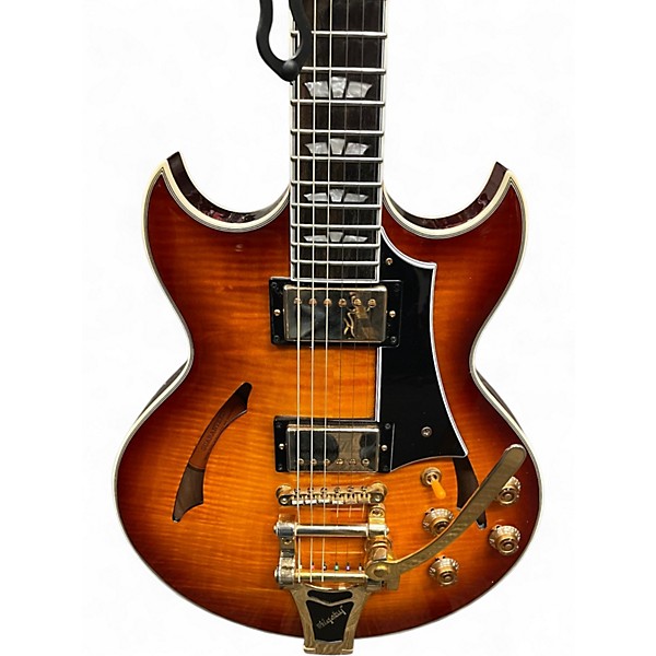 Used Epiphone Johnny A. Custom Amber Burst Hollow Body Electric Guitar